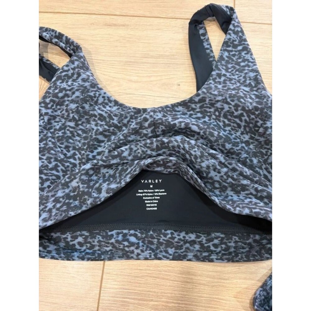 Varley Cheetah Leopard Print Leggings Sports Bra 2 Piece Set Size Medium - Picture 4 of 6